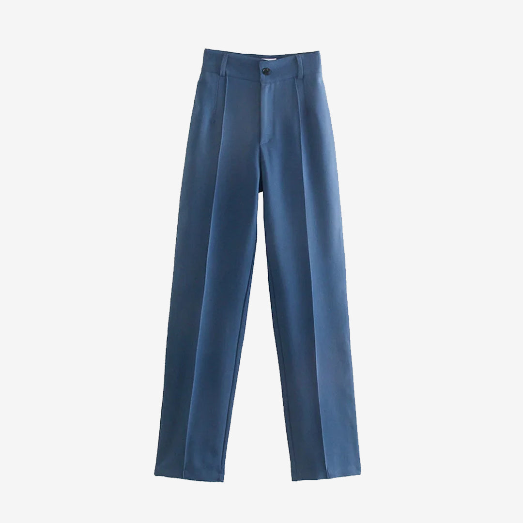 ハイウエストストレートパンツ ジッパーフライ