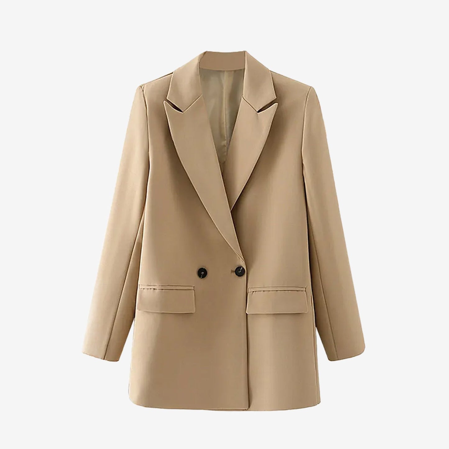 シックなレディースヴィンテージダブルブレストブレザー