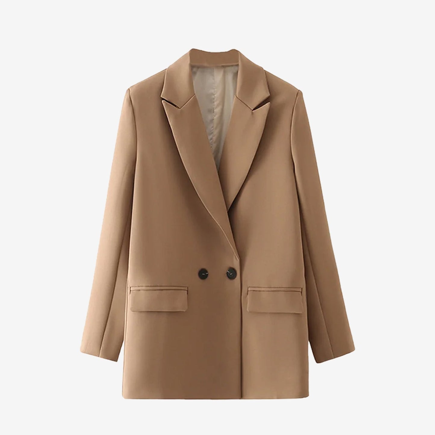 シックなレディースヴィンテージダブルブレストブレザー