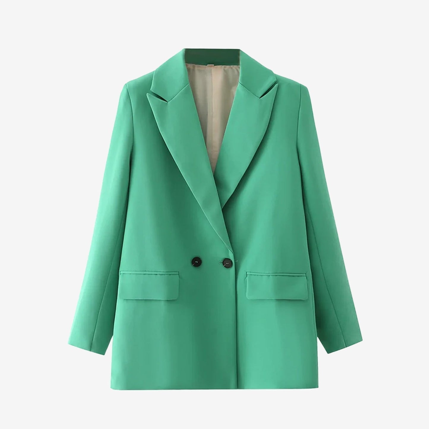シックなレディースヴィンテージダブルブレストブレザー