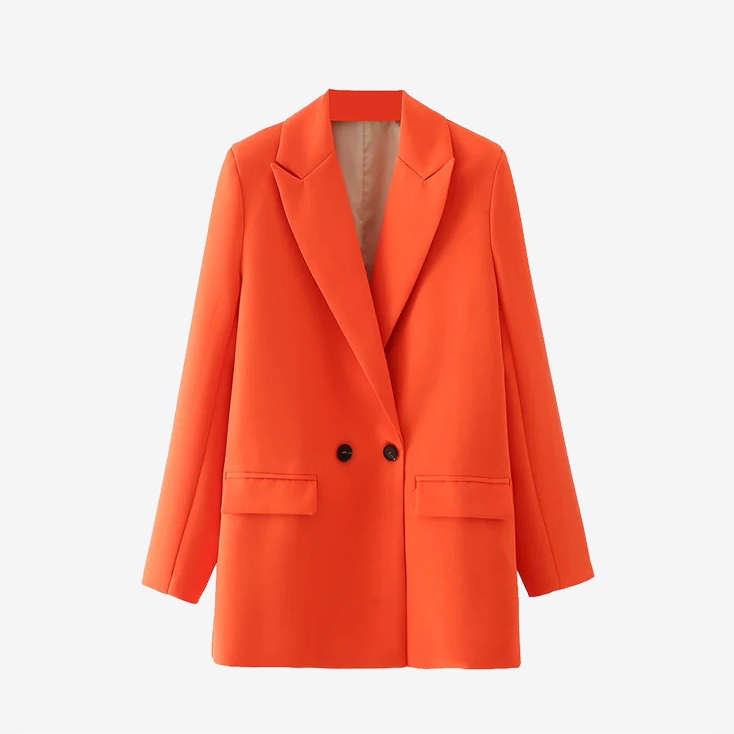 シックなレディースヴィンテージダブルブレストブレザー