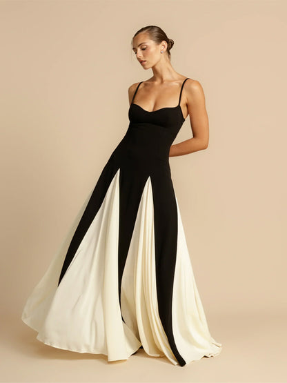 Elegant High Waist Maxi Dress